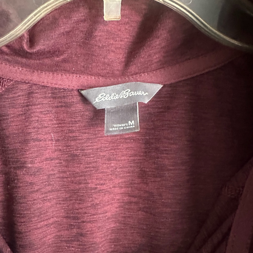 Eddie Bauer Women's Maroon Hooded Jacket